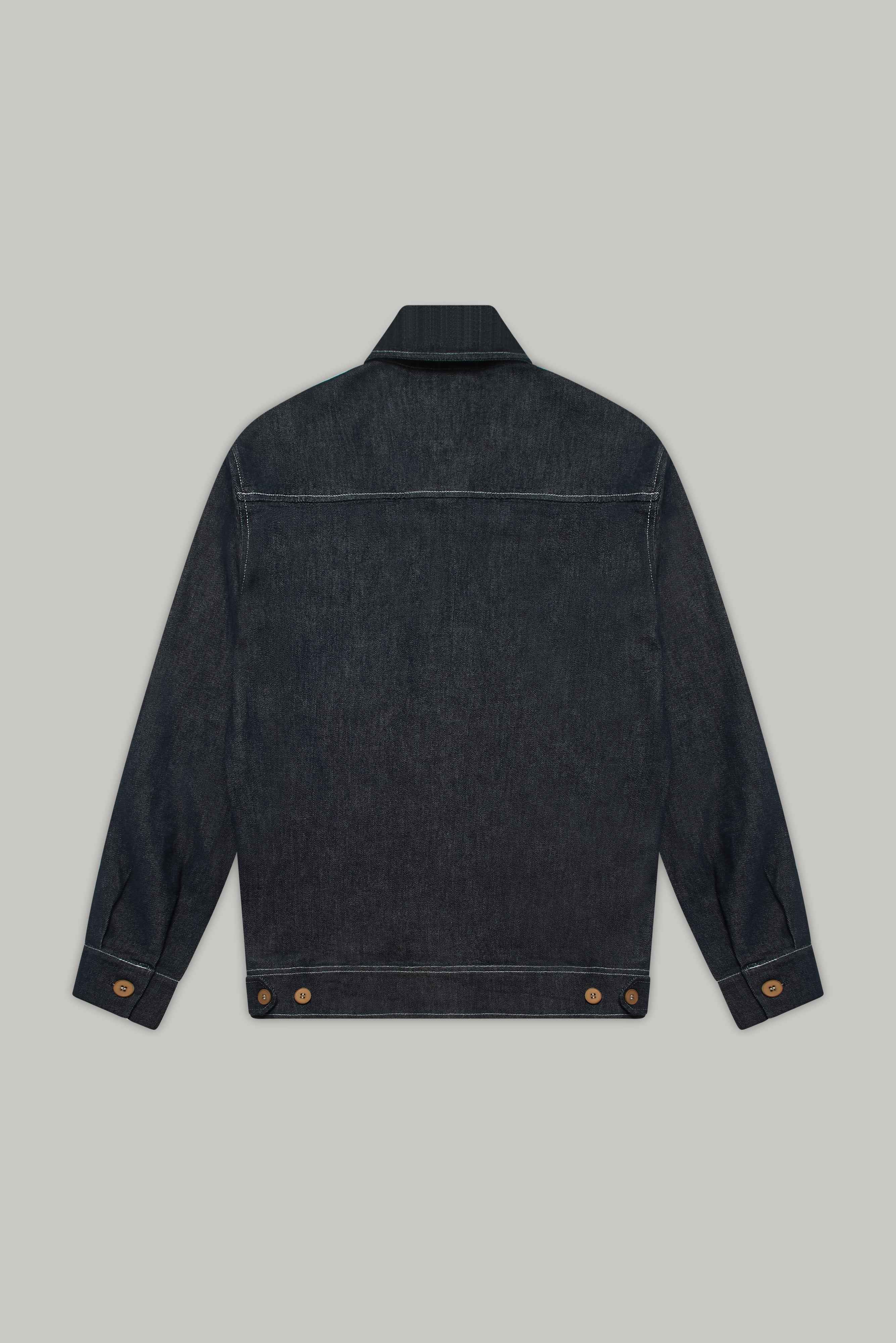 Turner Long Sleeve Shacket - Denim Stay Blue