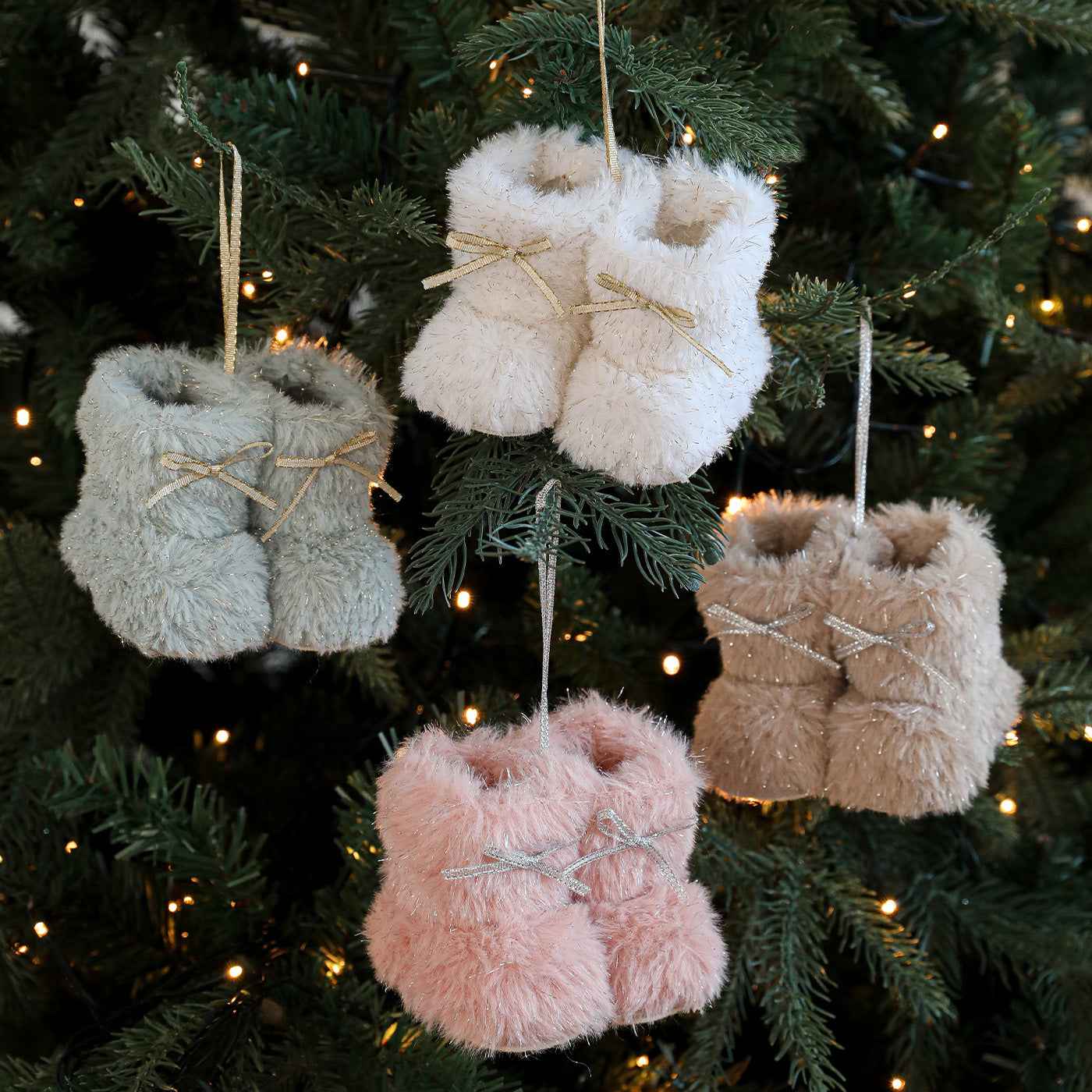 Plush Christmas Small Boots Creative Decoration Christmas Tree Pendant