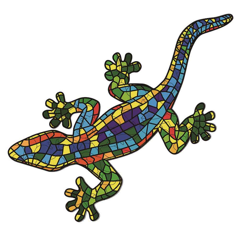 Each Piece Is Animal Shaped Christmas Gift Colorful Elephant Turtle Wooden Jigsaw Puzzles