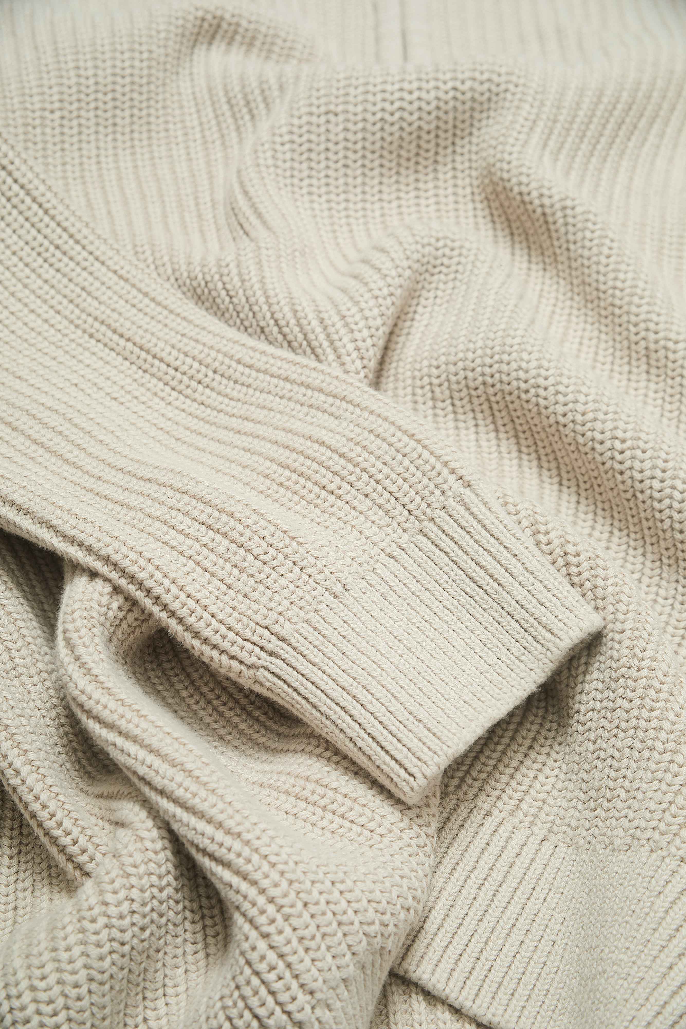 J Hailey Quarter Zip Knit - Putty