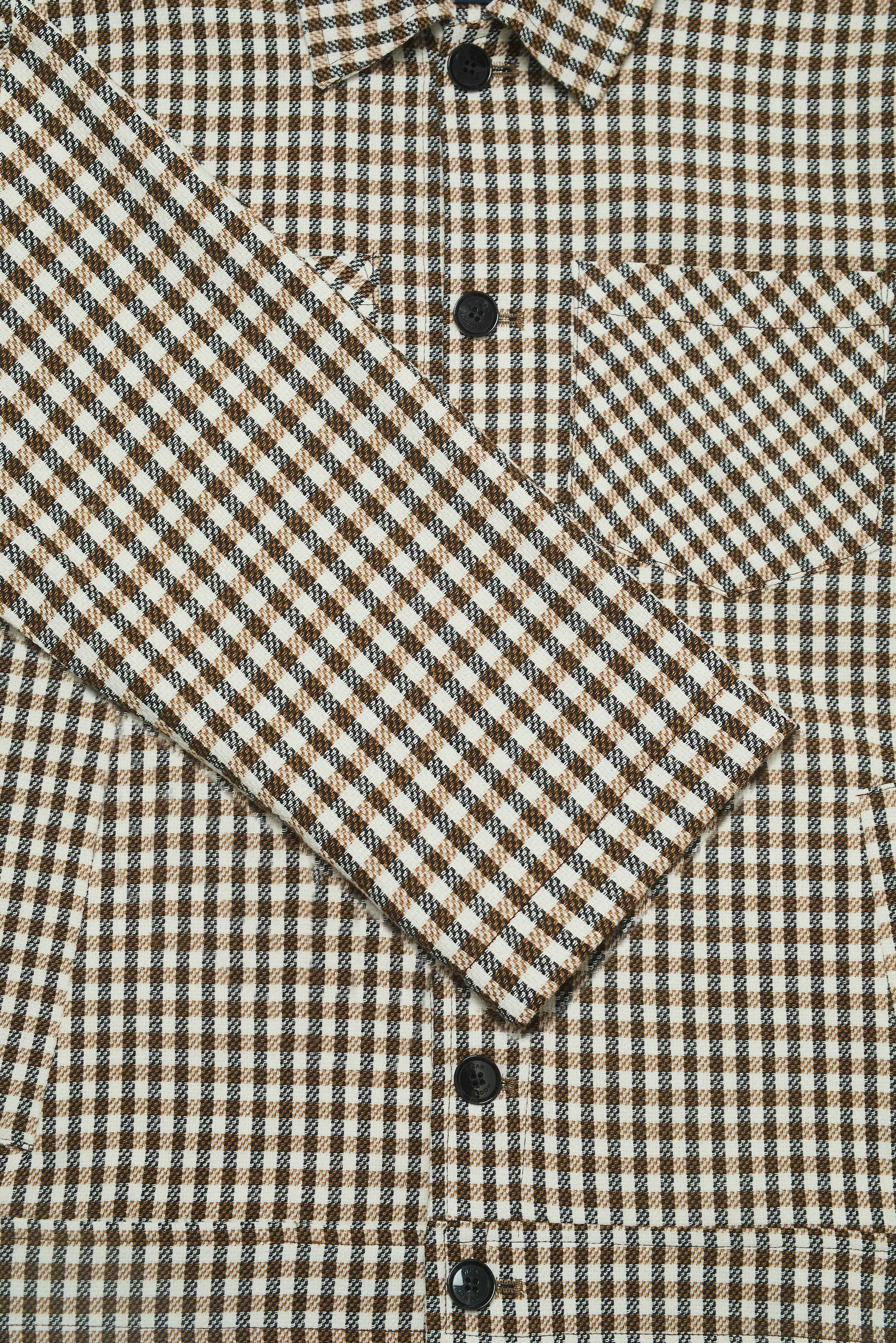 Turner Shacket - Tan Check Silvia