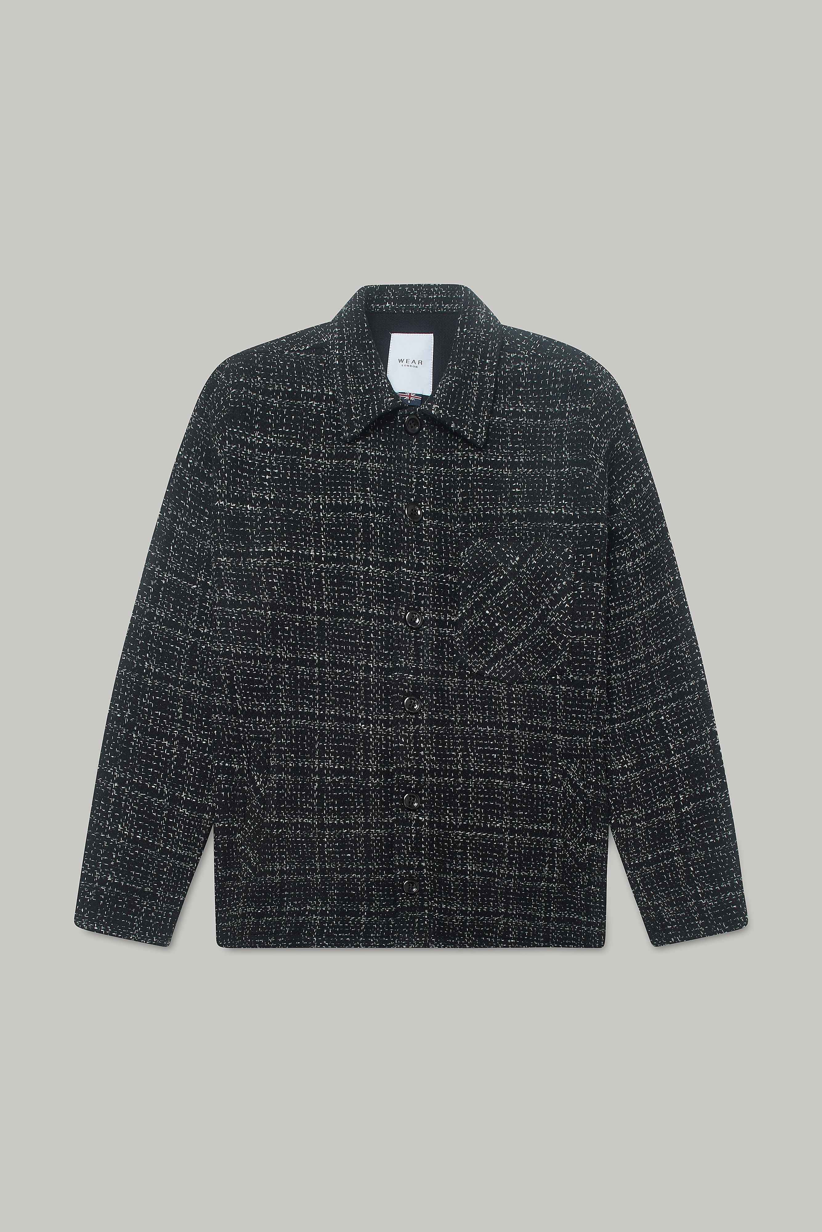 Theydon Frame Overshirt - Black / White
