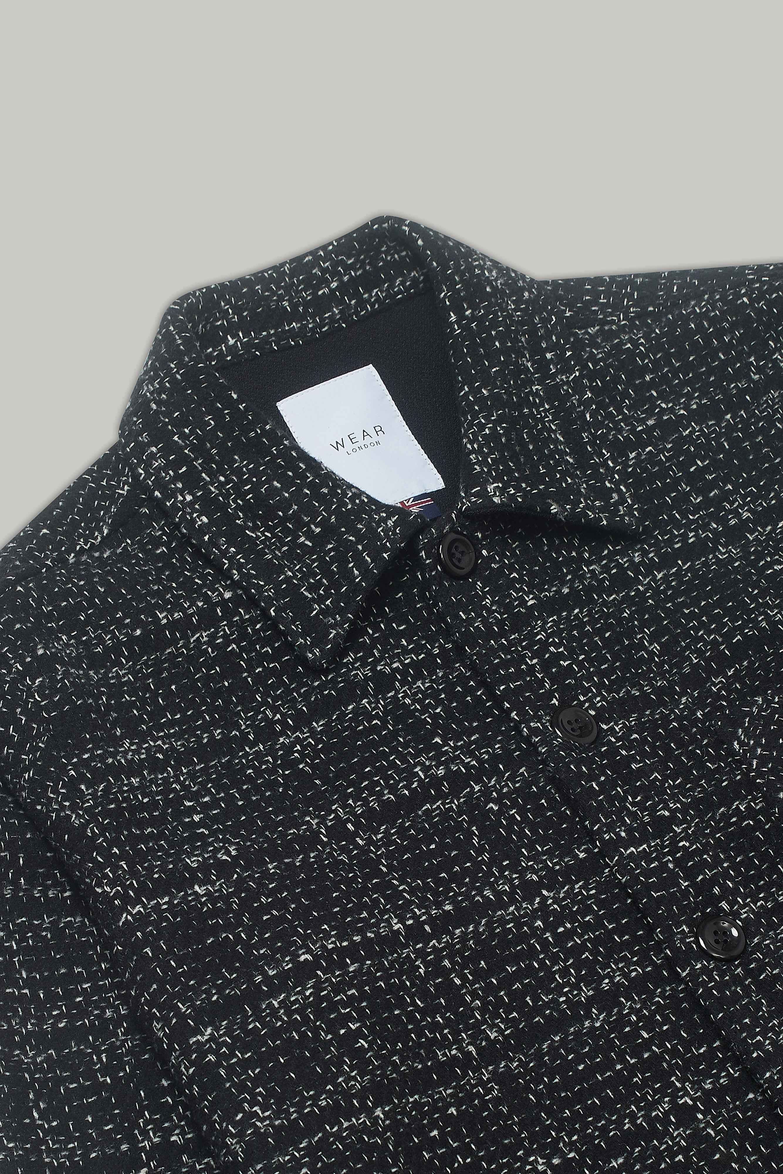 Theydon Frame Overshirt - Black / White