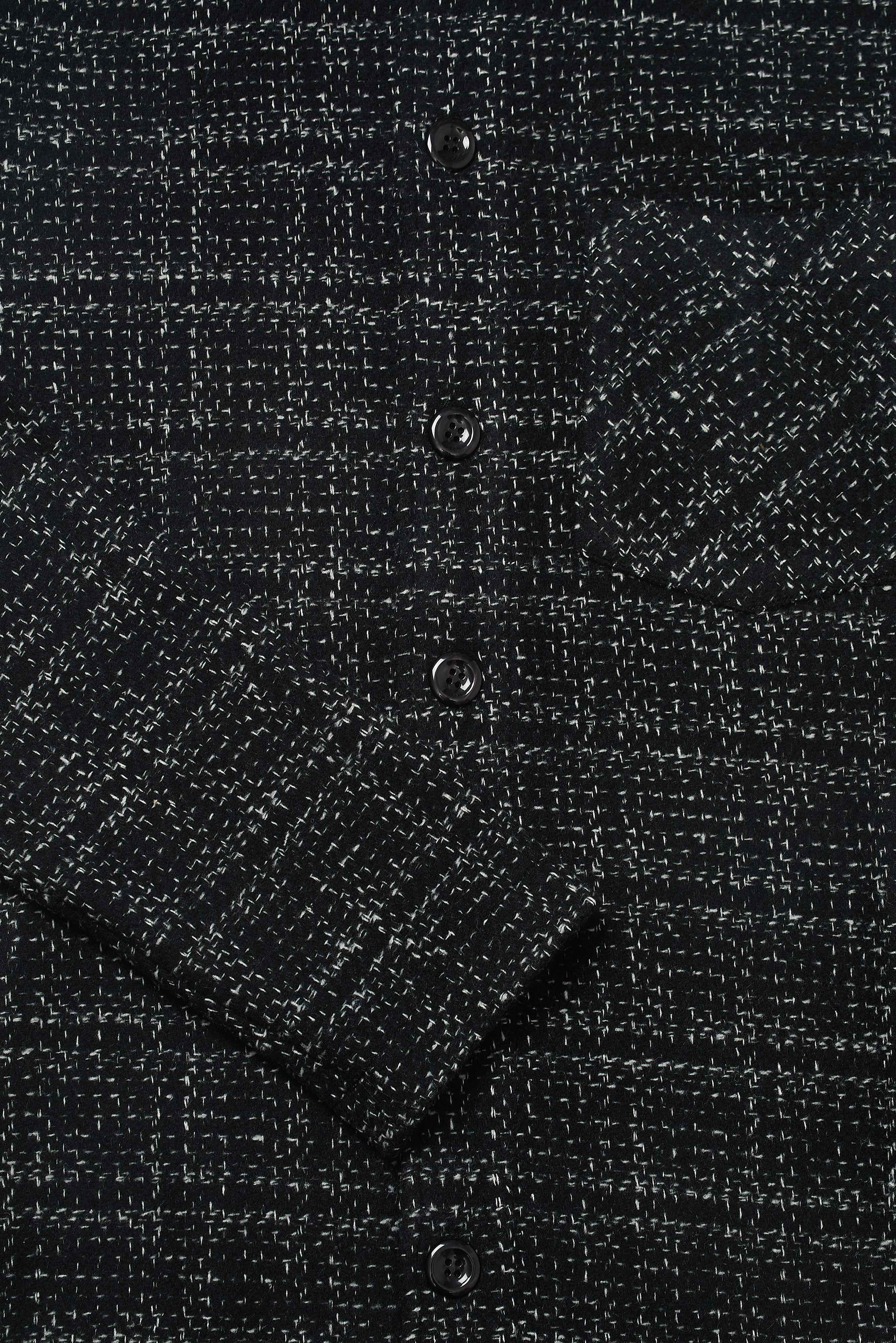 Theydon Frame Overshirt - Black / White