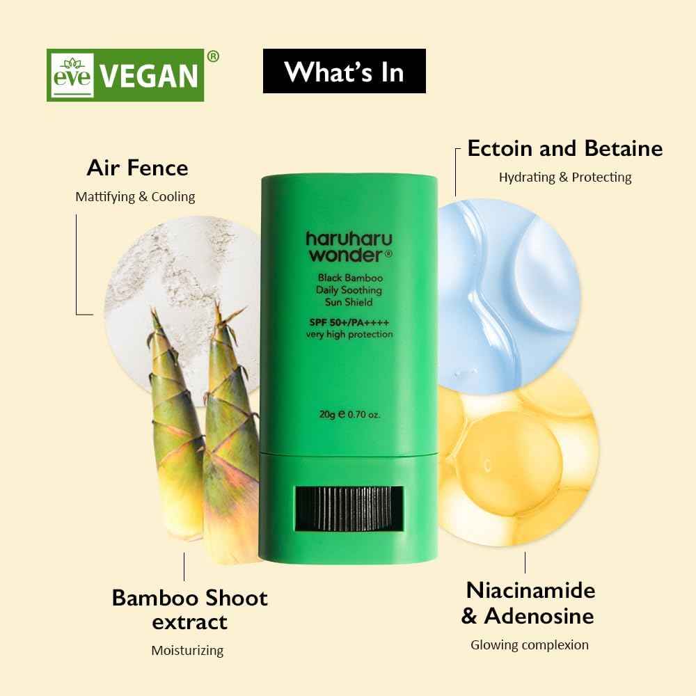HARUHARU WONDER Black Bamboo Daily Soothing Sun Shield 20g