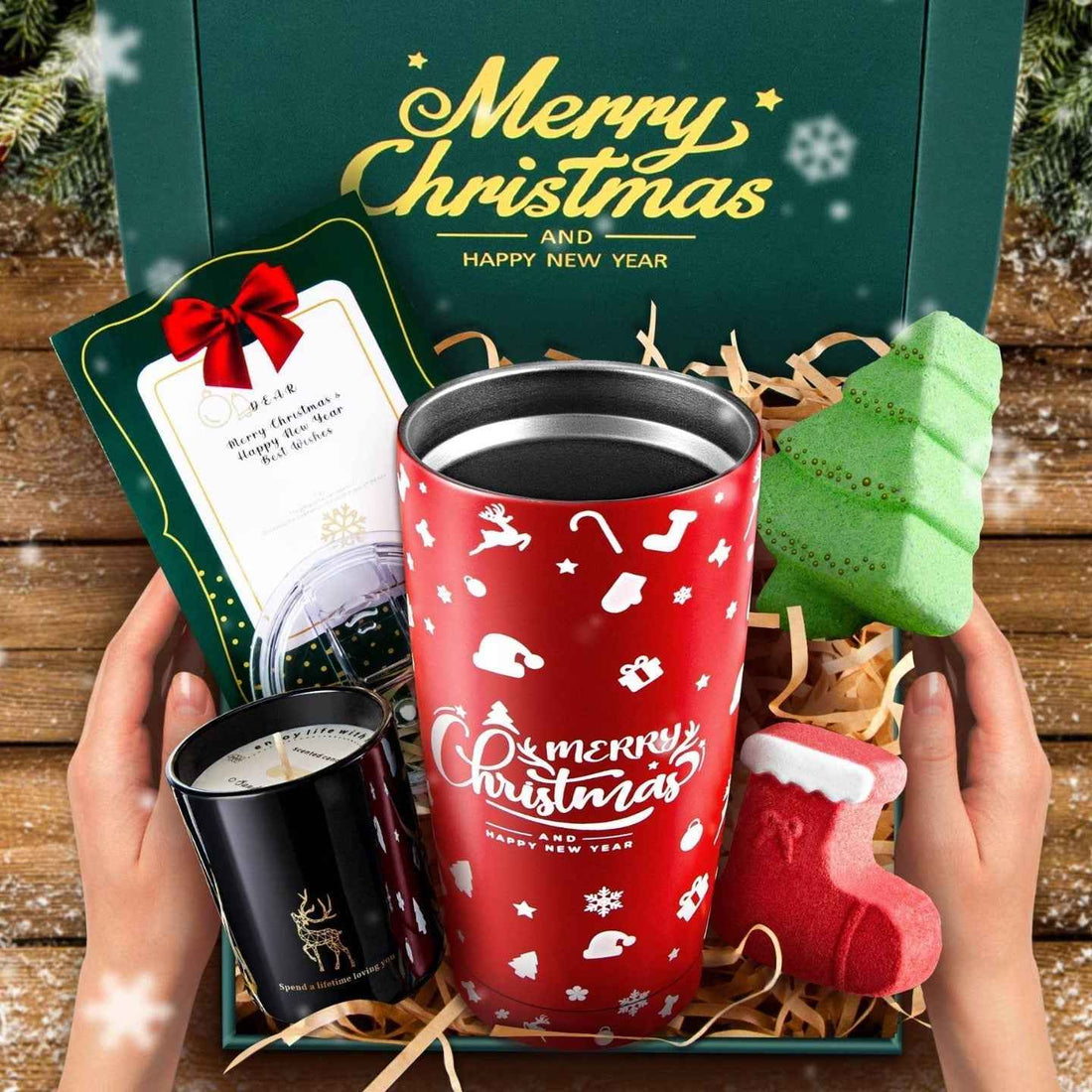 Christmas Gift Box Holiday Gift Cup Aromatherapy Set