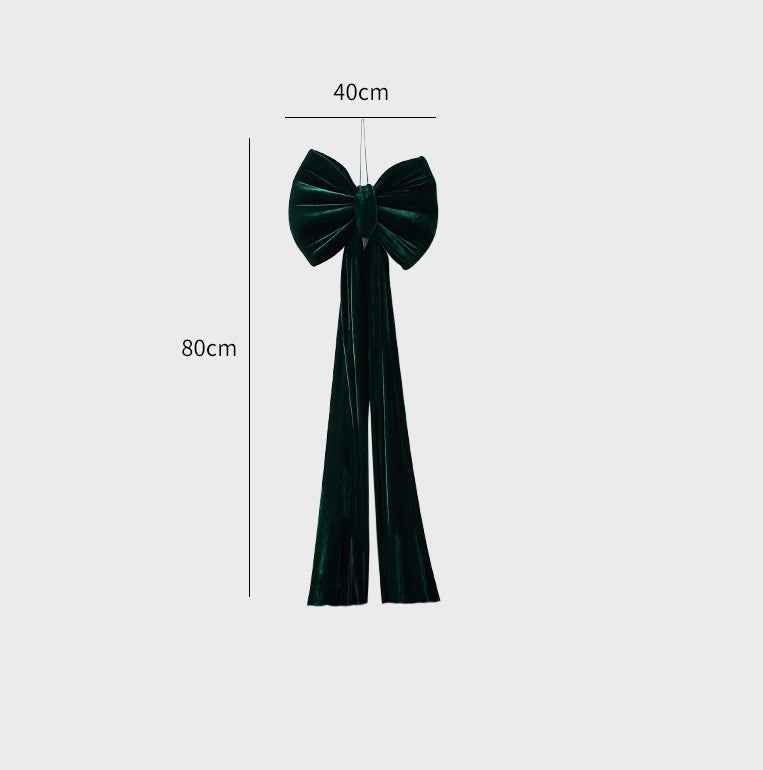 Christmas Decoration Velvet Large Bow Decoration