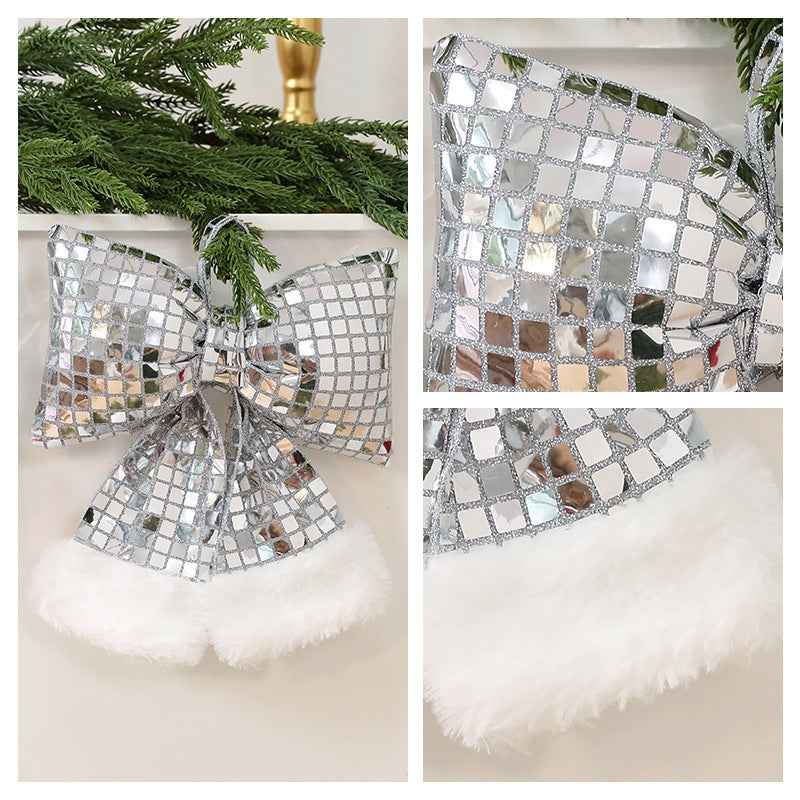 Mirror Bow Christmas Tree Decoration