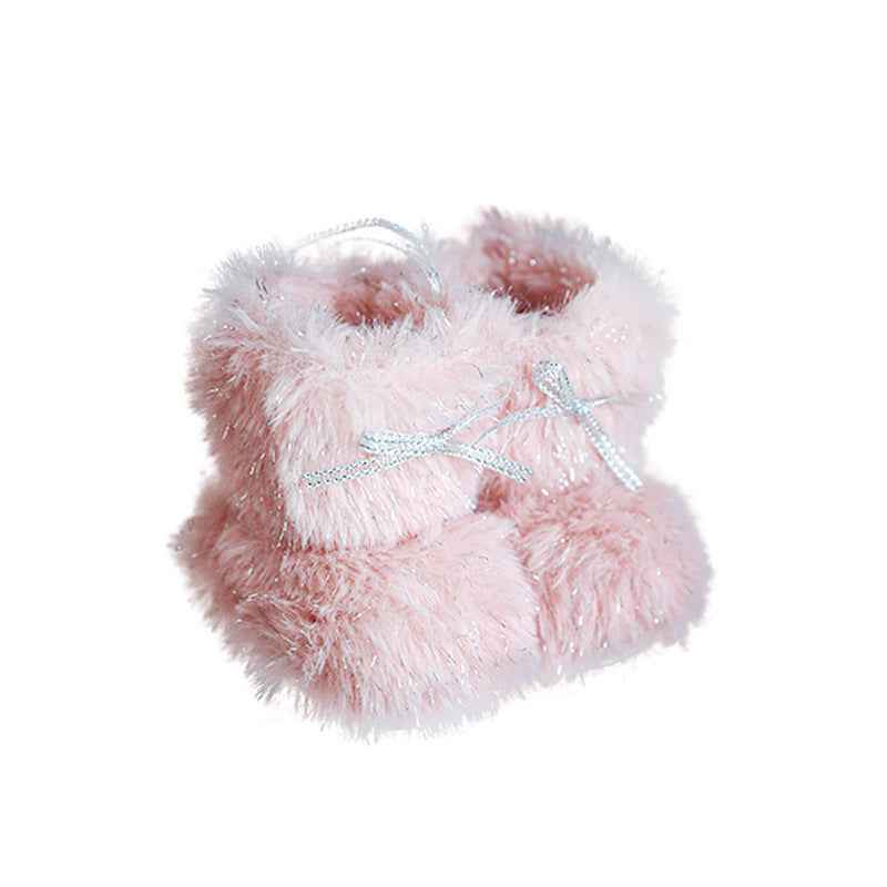 Plush Christmas Small Boots Creative Decoration Christmas Tree Pendant