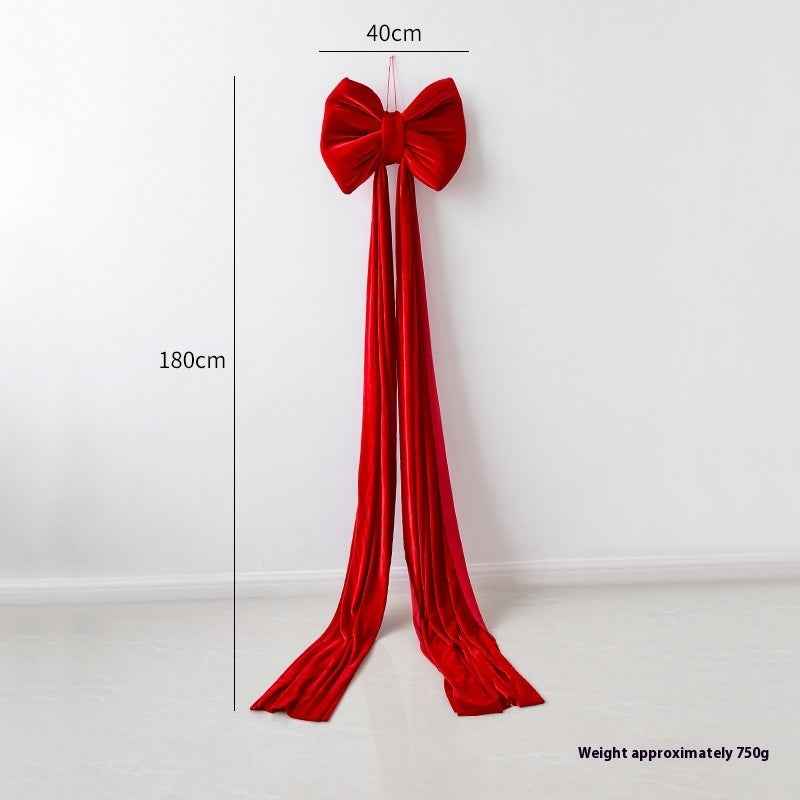 Christmas Decoration Velvet Large Bow Decoration