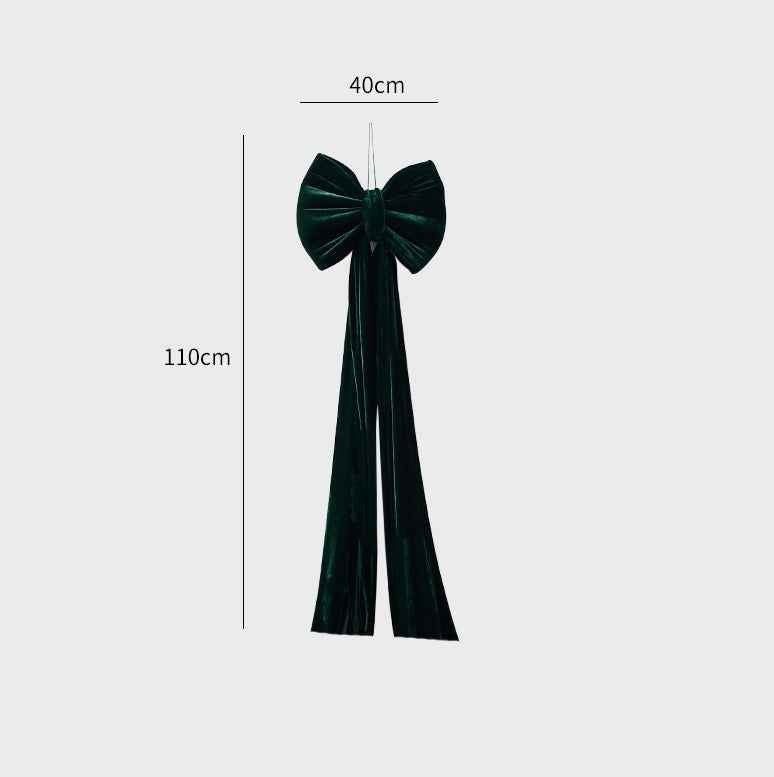 Christmas Decoration Velvet Large Bow Decoration