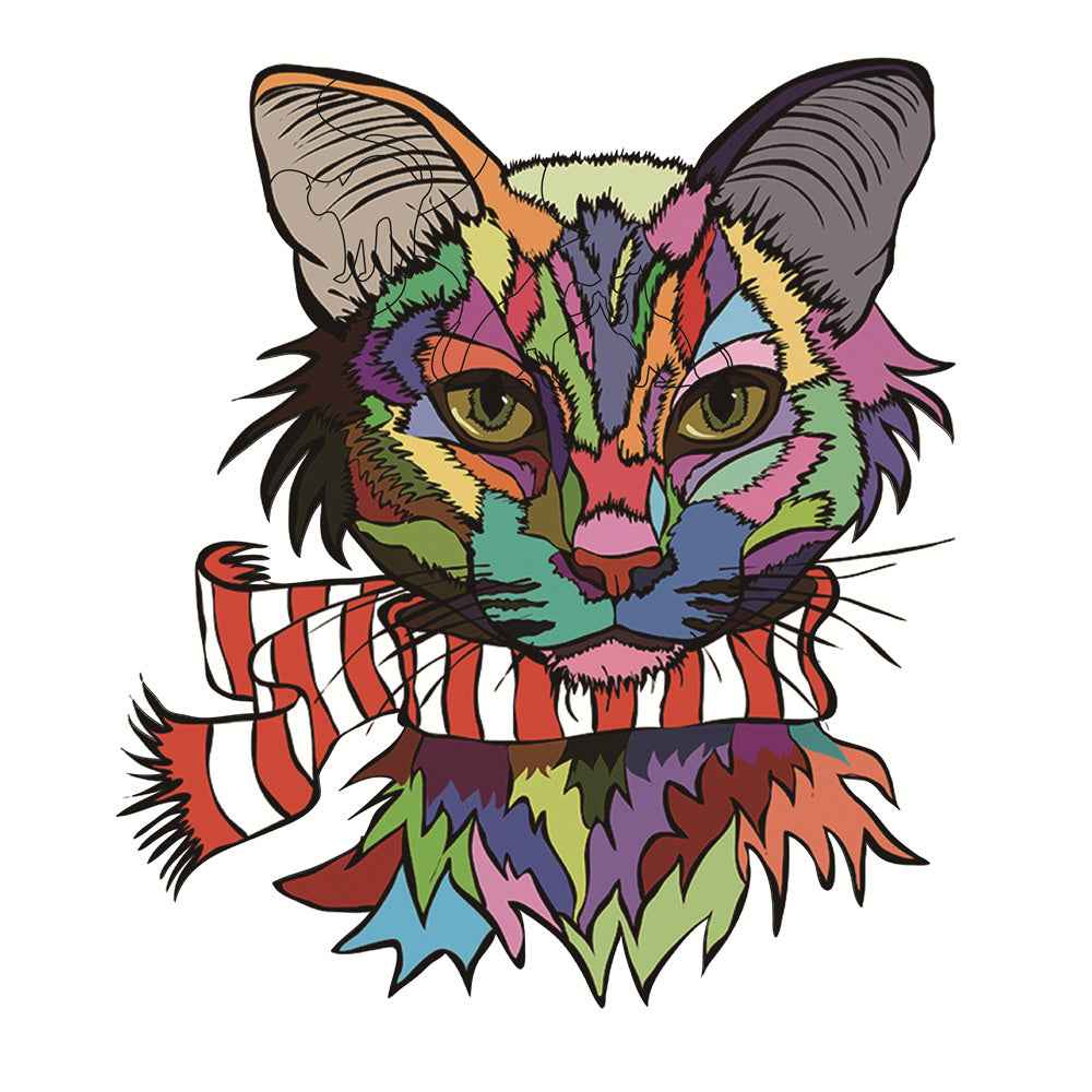 Each Piece Is Animal Shaped Christmas Gift Colorful Elephant Turtle Wooden Jigsaw Puzzles