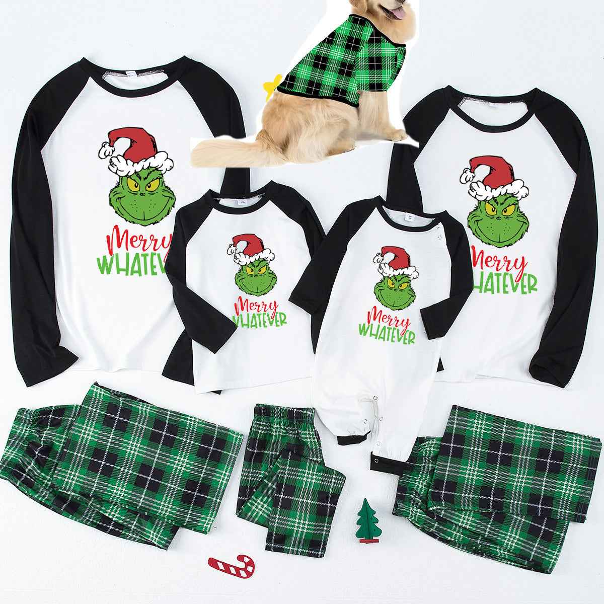 Stewart Plaid Matching Christmas Family Pajamas - Festive Holiday Sleepwear Set