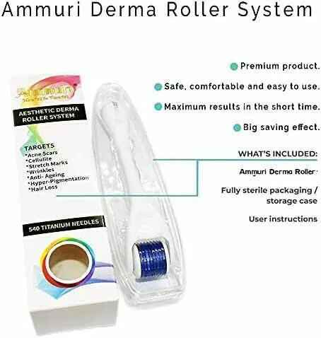 Ammuri Derma Roller for Scars and Anti-Aging Care
