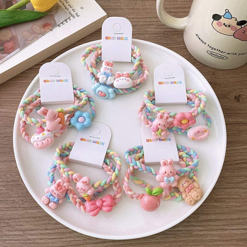 Kids bunny hair band pack of 3