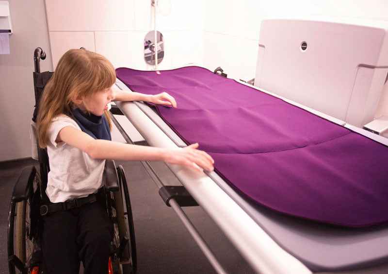 Adult Changing Mat and Waterproof Bag Set - Aubergine/Black