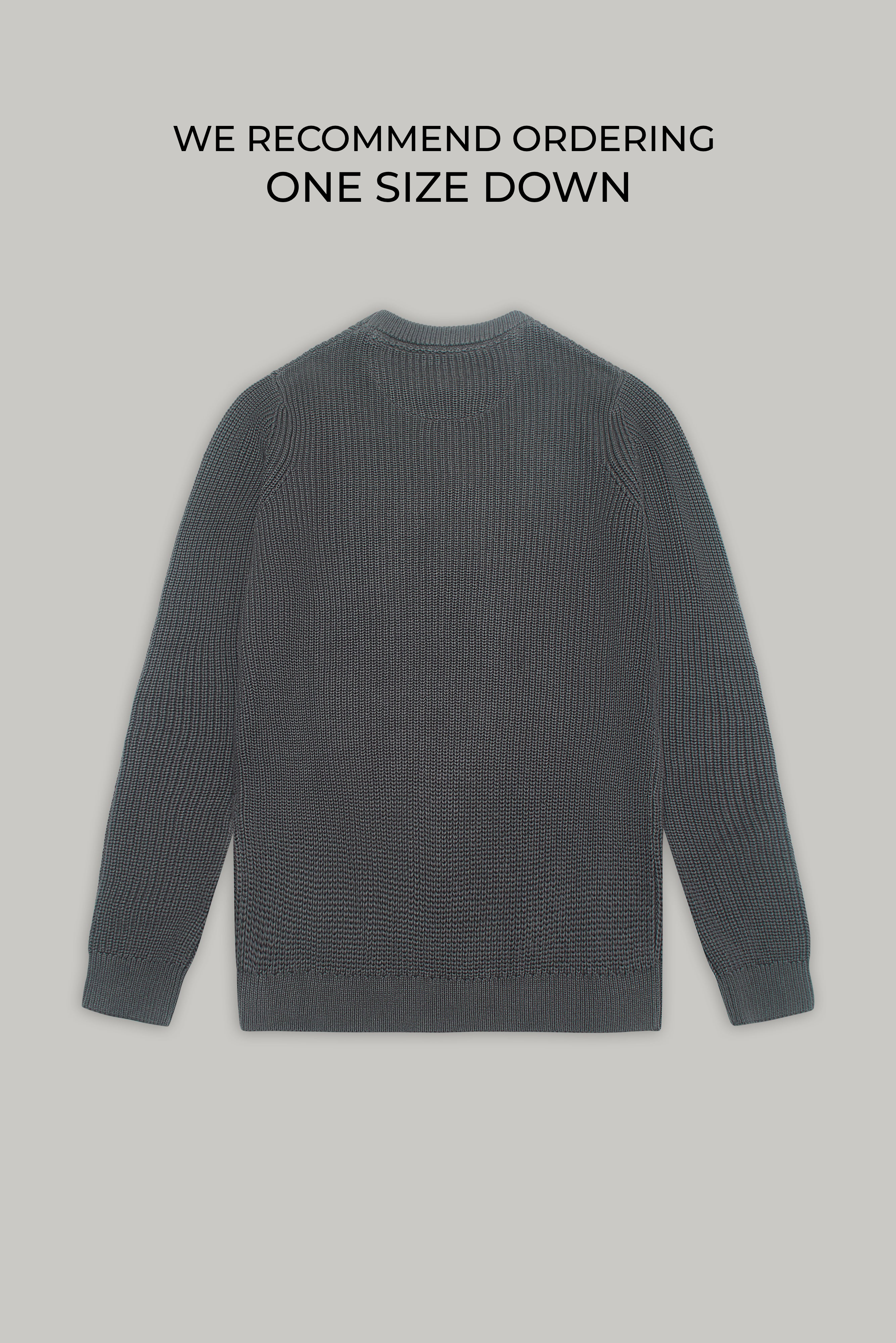 J Hailey Crew Knit - Charcoal