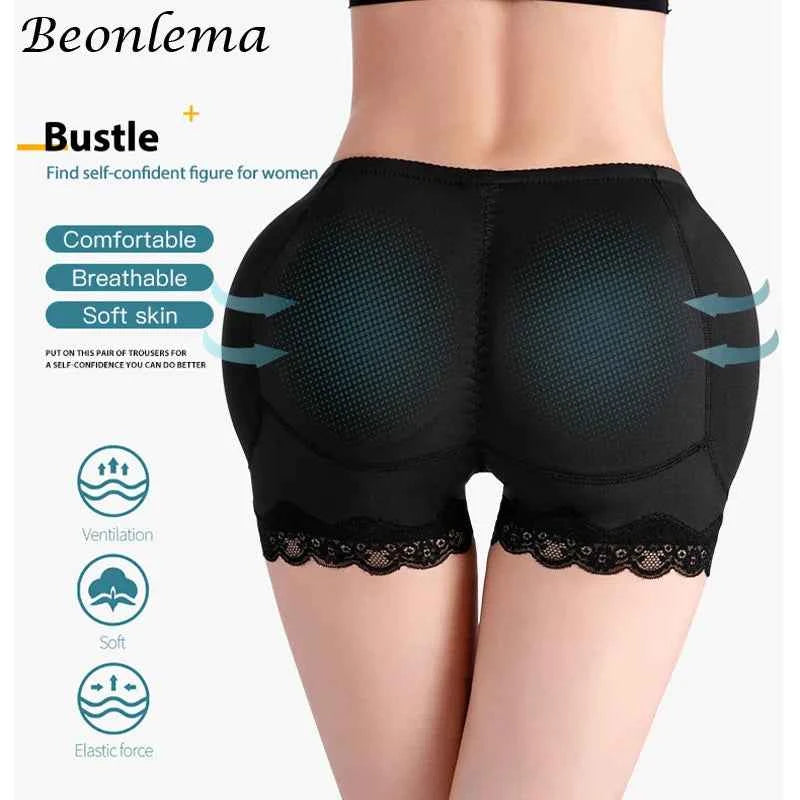 Body Shaper Underwear With Hips Pads Filler Sexy Big Butt Enhancer Control Panties Belly Smooth Shapewear Fake Buttock Plus Size