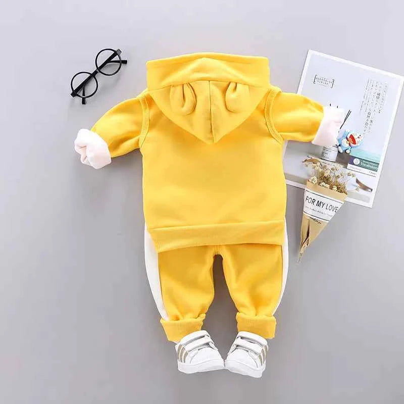 3pc/Set Animal Bear Baby Set For Newborn Winter Infant Clothing Sets Super Keep Warm Baby Girl Clothes Kids Sport Suit Outfits