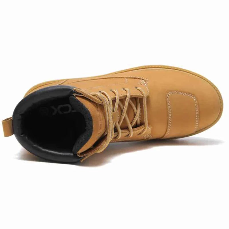 Mens Leather Motorbike Riding Boots