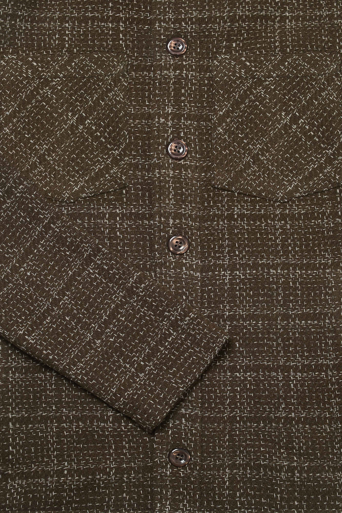 Bart Frame Overshirt - Mocha / Ecru