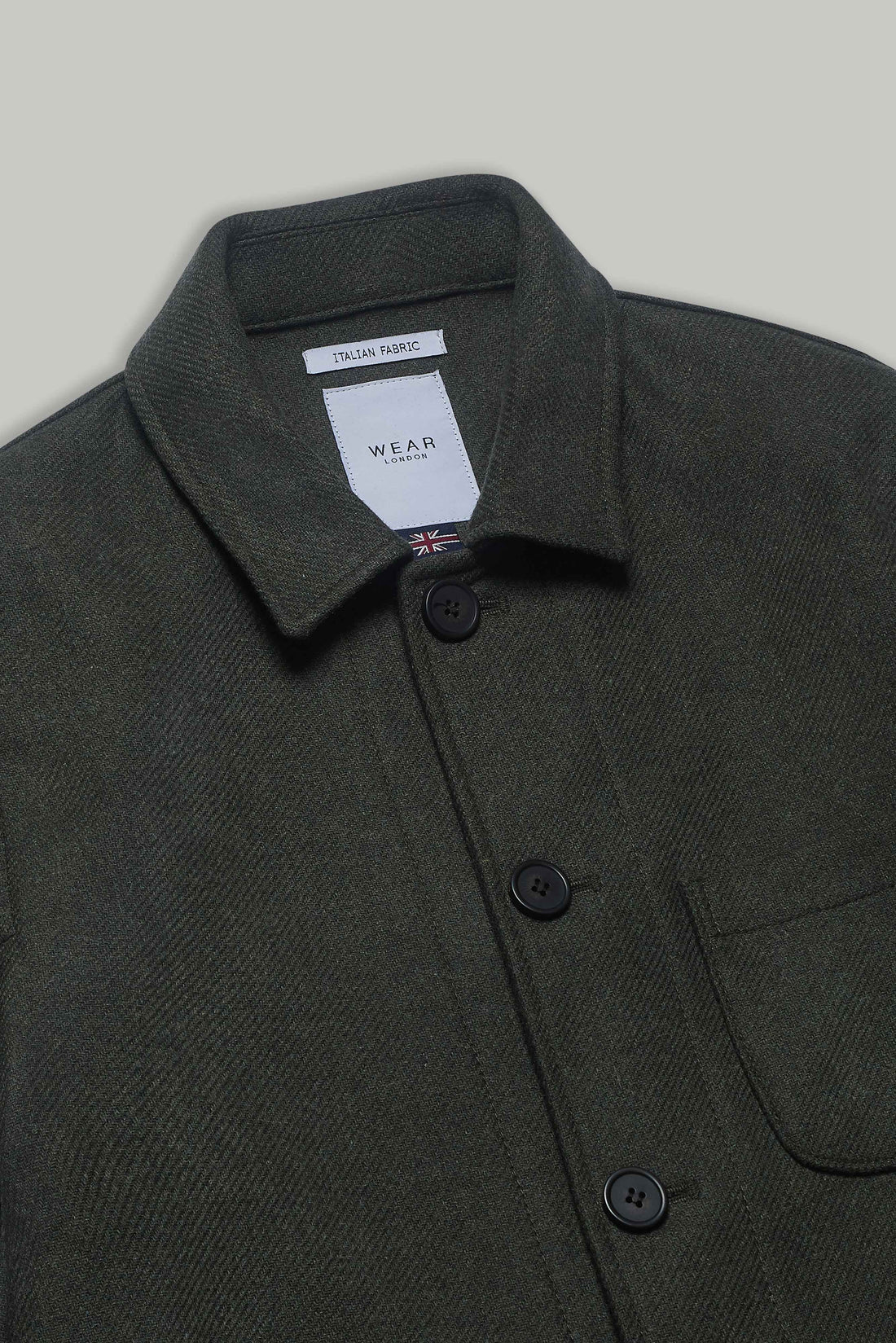 Chiltern Shacket Sleeve Lining - Birbo Twill Olive