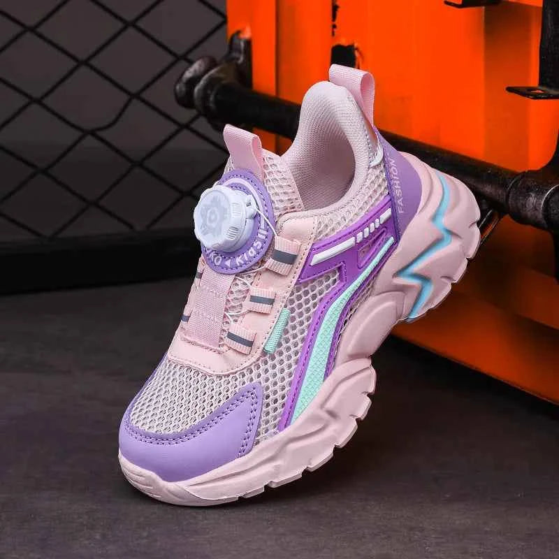 New Children Sports Shoes Boy Sneaker Black Mesh Summer Breathable Kids Casual Shoes Boy Running Tennis Running Sneaker