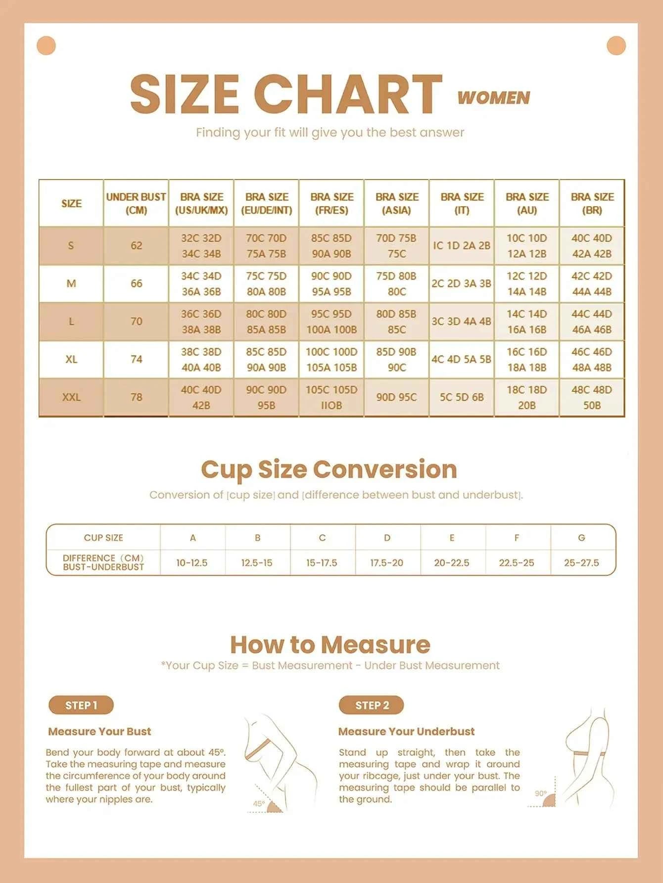 New Large Size Front Buckle Sexy Push up WOMEN&