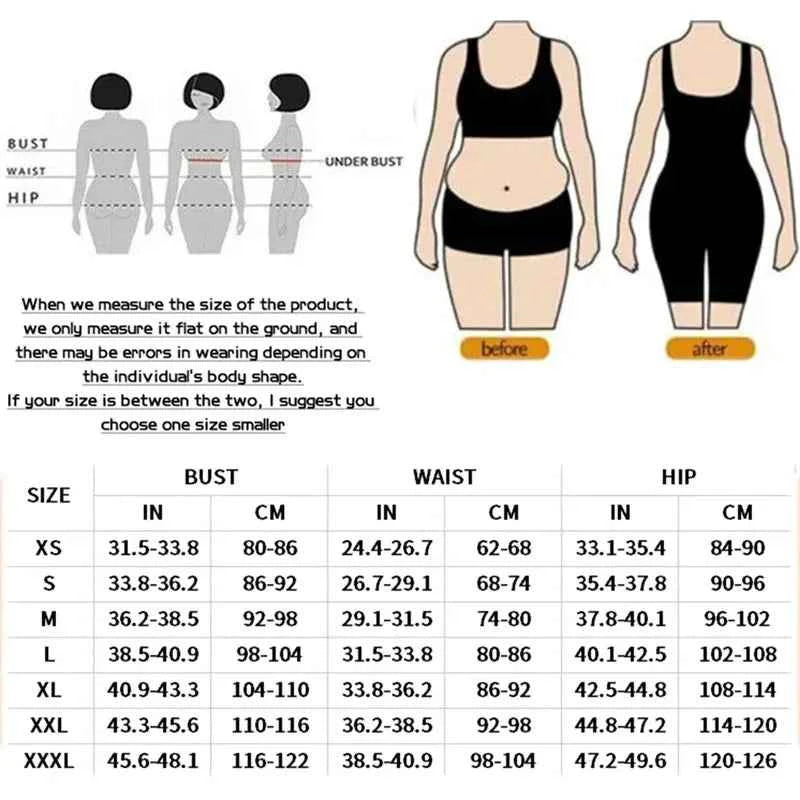 Full Body Shapewear Compression Girdle Fajas Colombian Corrective Underwear Tummy Control Shaper Butt Lift Slim Corset Bodysuits
