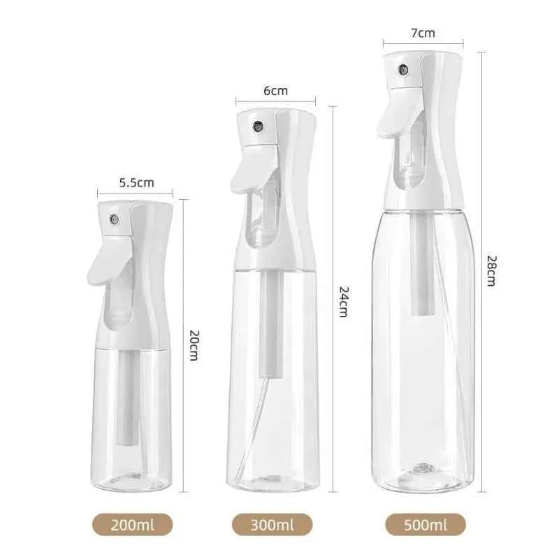 200ml/300ml/500ml High Pressure Continuous Spray Bottle Hair Care Makeup Water Replenishing Spray Bottle Press Mist Spray Bottle