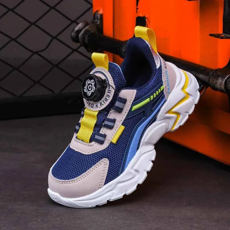 New Children Sports Shoes Boy Sneaker Black Mesh Summer Breathable Kids Casual Shoes Boy Running Tennis Running Sneaker