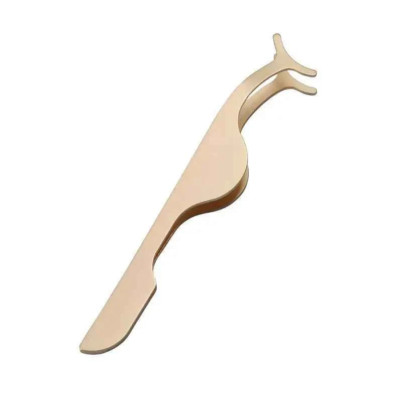 False Eyelash Tweezers Fake Eye Lash Applicator Eyelash Extension Curler Nipper Auxiliary Clip Clamp Makeup Forceps Tools supply