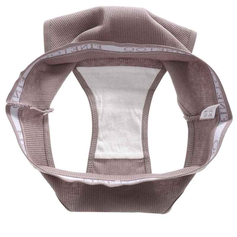 FINETOO 4Pcs Cotton Striped Underwear Women&