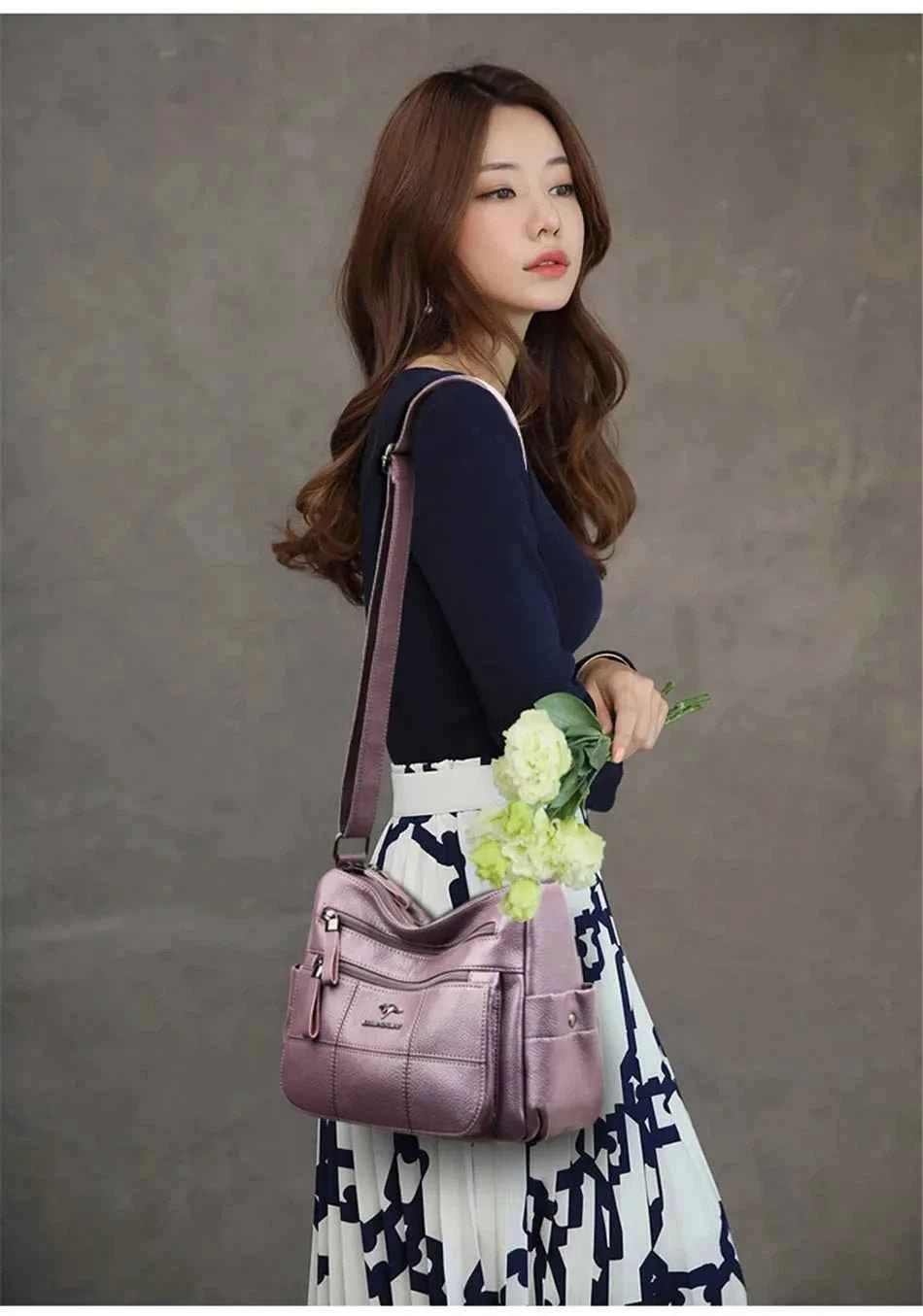 Genuine Brand PU Leather Sac Luxury Handbags Women Bags Designer Shoulder Crossbody Hand Bags for Women 2022 Purses and Handbags