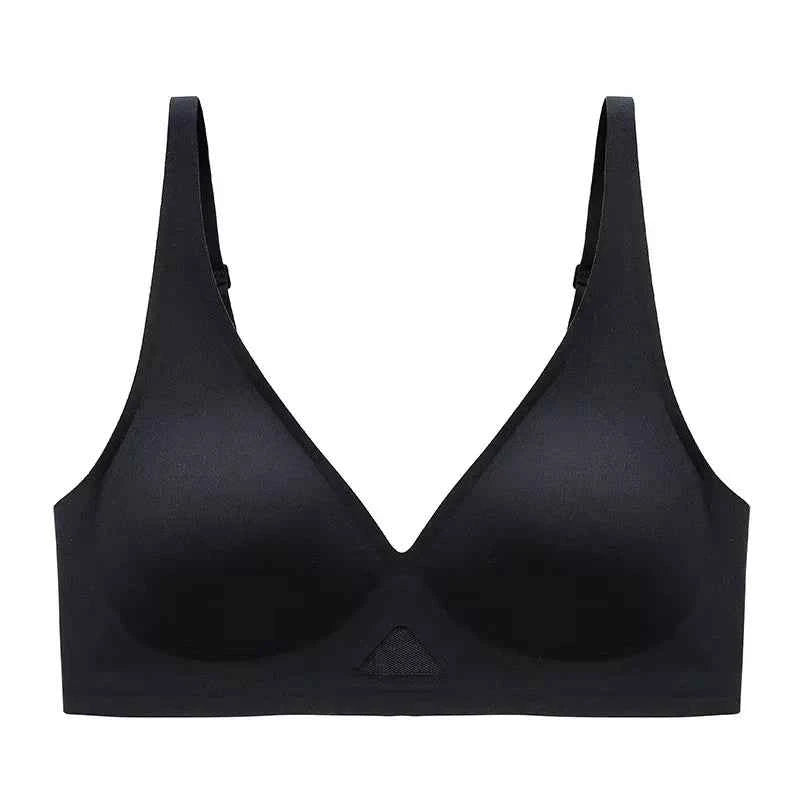 Seamless Bras For Women Wireless Bra Push Up Deep V Glossy Underwear Female Bralette Invisible Padded Brasiere Sexy Lingerie