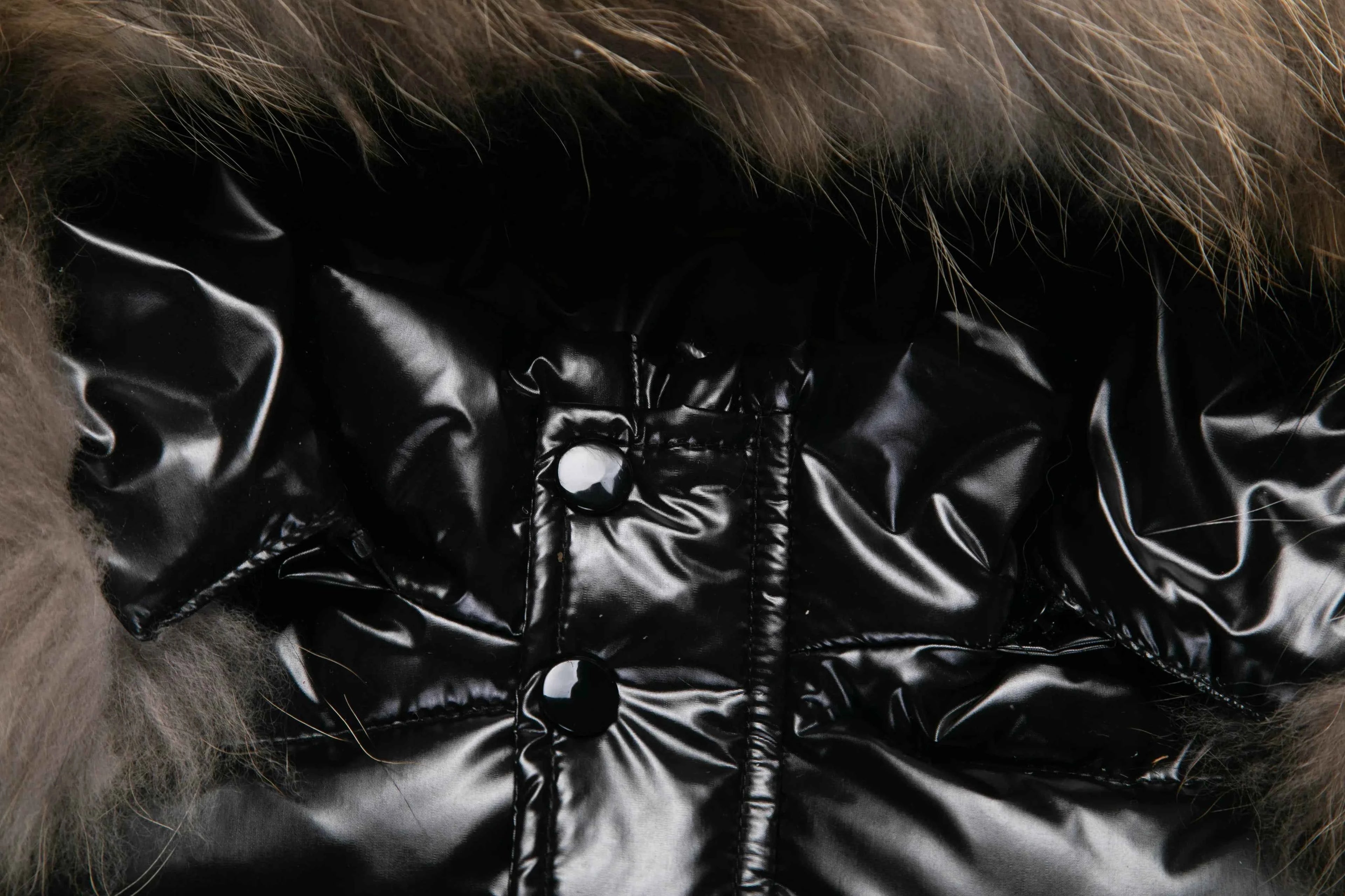 Kids Winter Down Jacket For Real Fur Waterproof Shiny Thick Warm Jackets