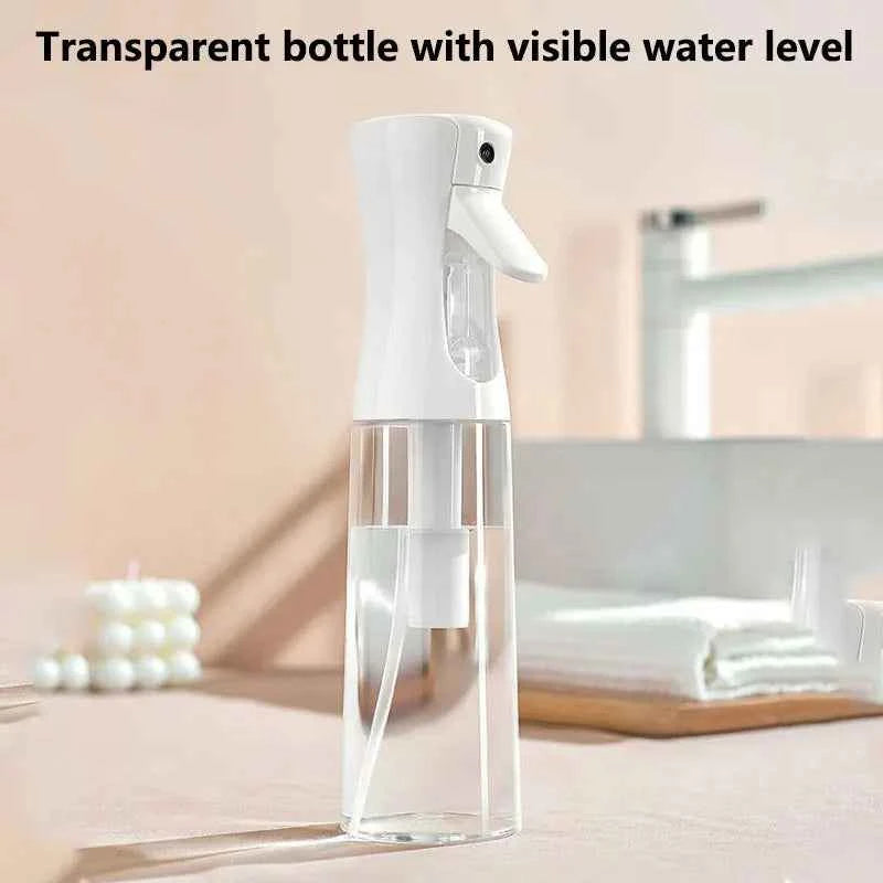 200ml/300ml/500ml High Pressure Continuous Spray Bottle Hair Care Makeup Water Replenishing Spray Bottle Press Mist Spray Bottle