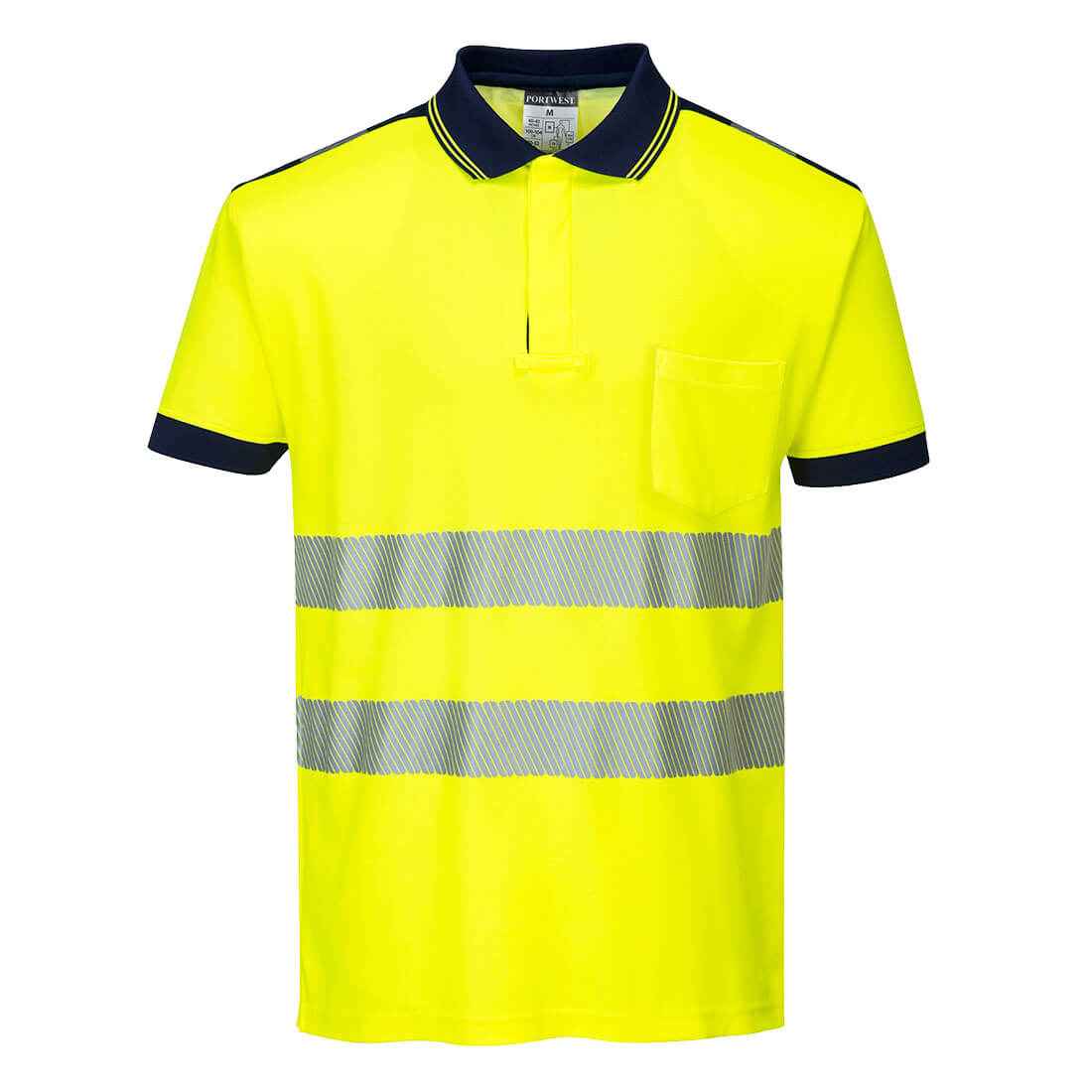 Portwest PW3 Hi-Vis Cotton Comfort Polo Shirt S/S