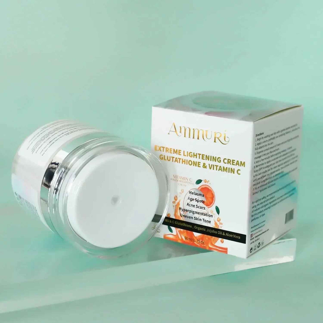 Ammuri Brightening Moisturiser Cream – For Face, Body & Sensitive Areas (50g)