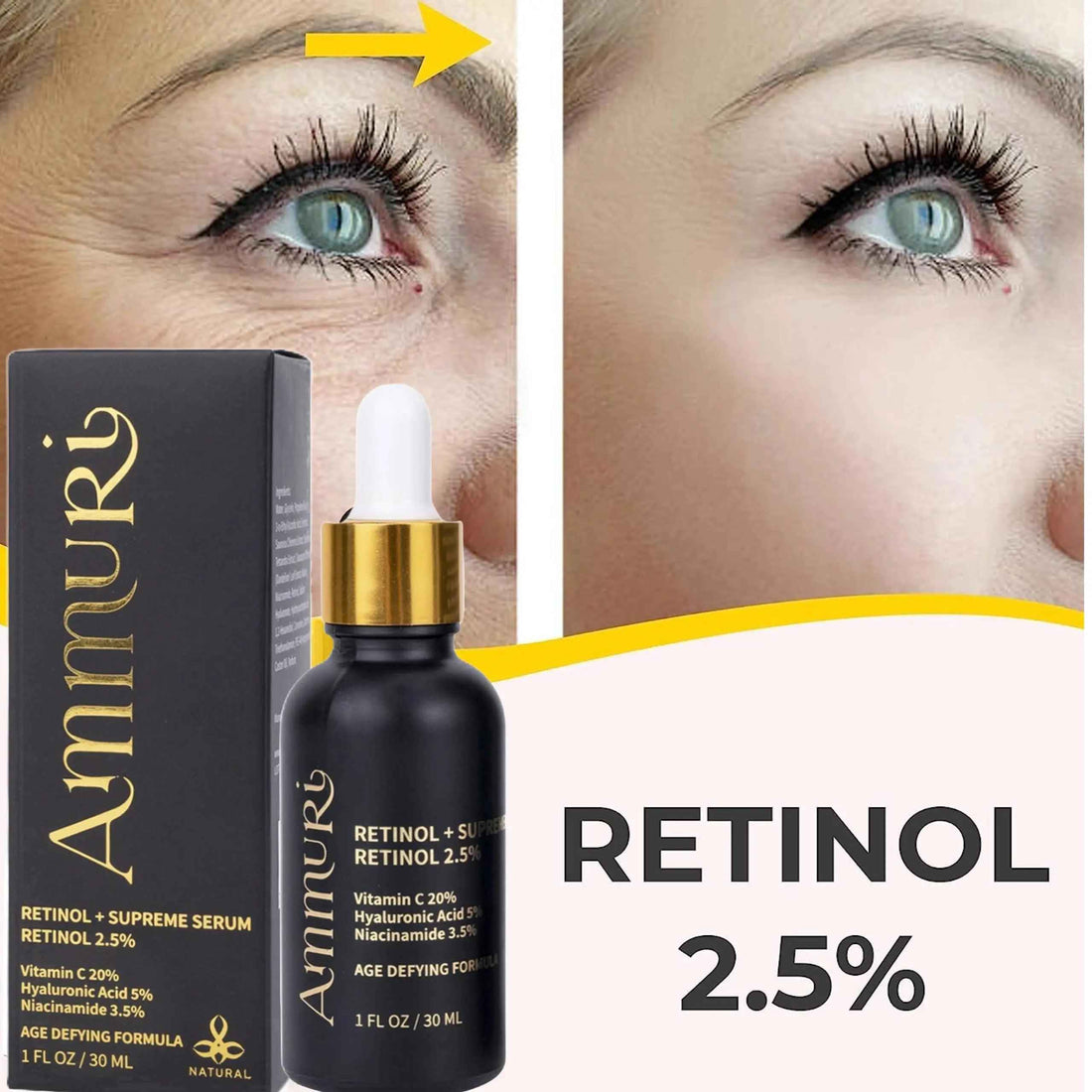 Ammuri Retinol Supreme Serum for Anti-Ageing Skin Care