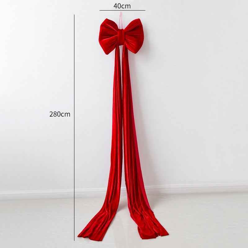 Christmas Decoration Velvet Large Bow Decoration