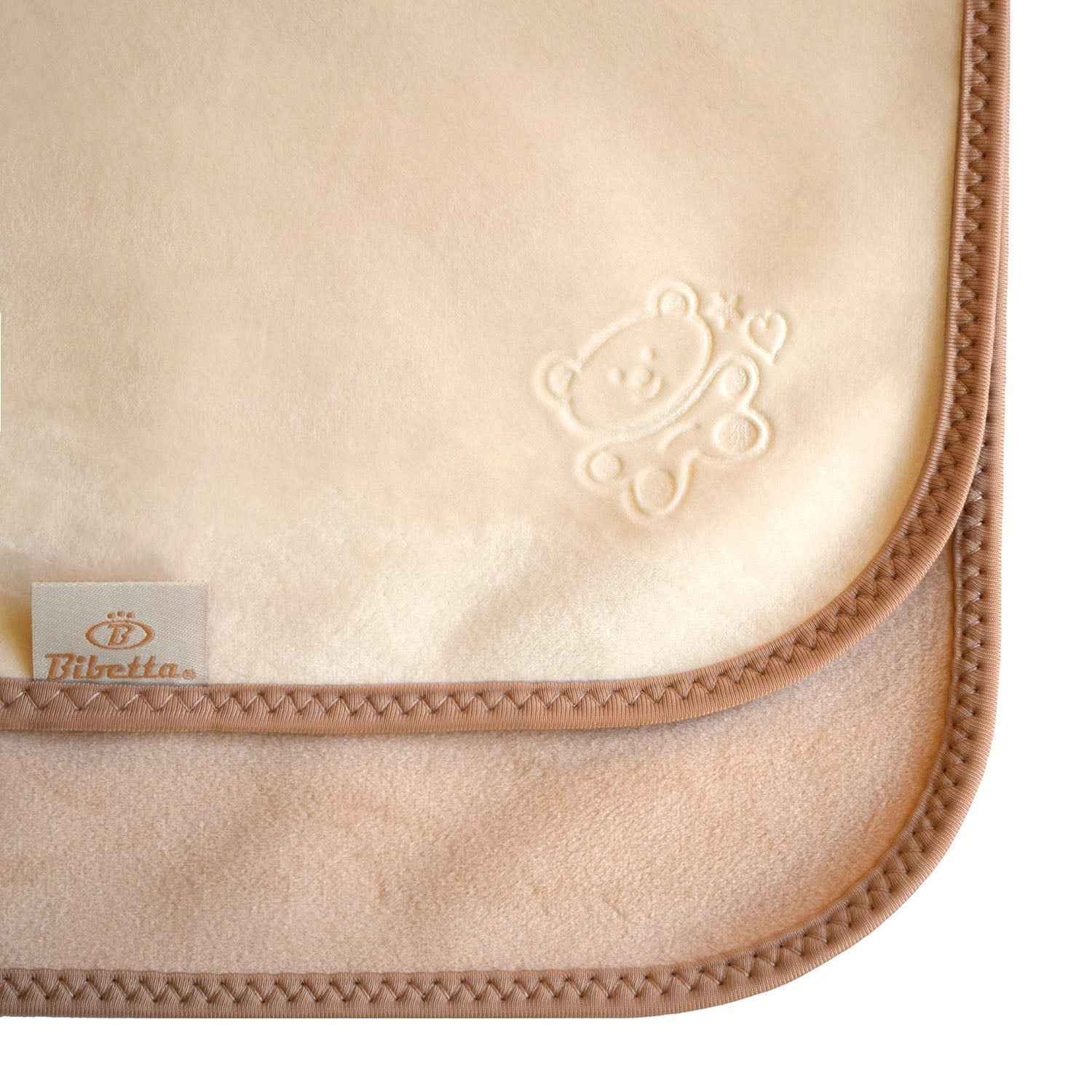 Plush Tummy Time Mat in Cream & Beige for Newborn Baby