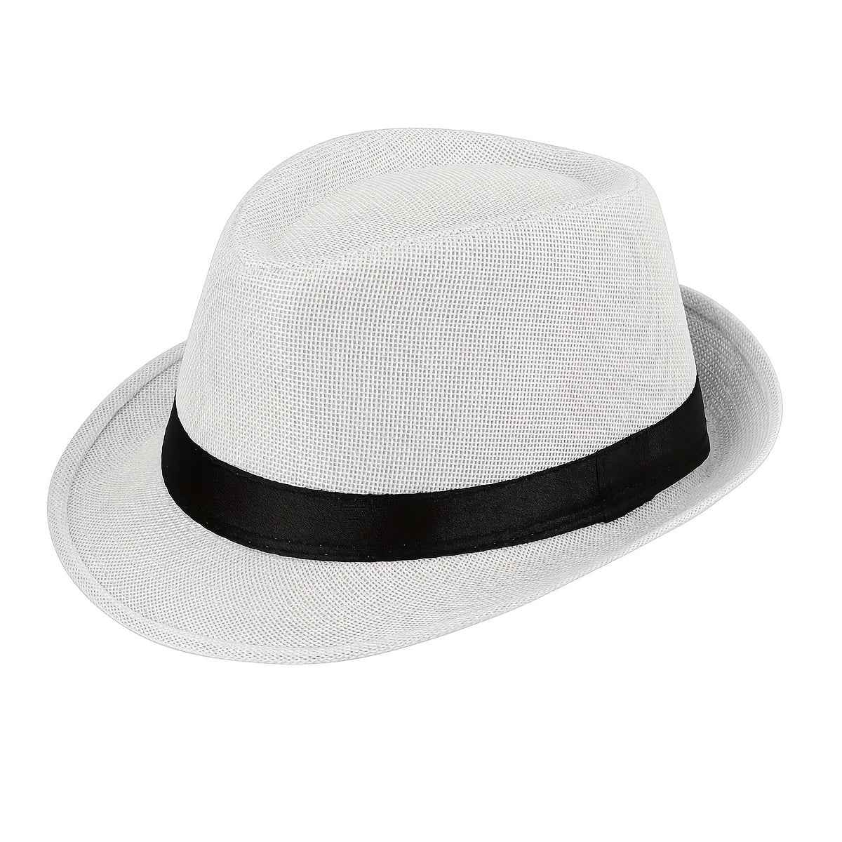 Vintage Trilby Gangster Straw Hats