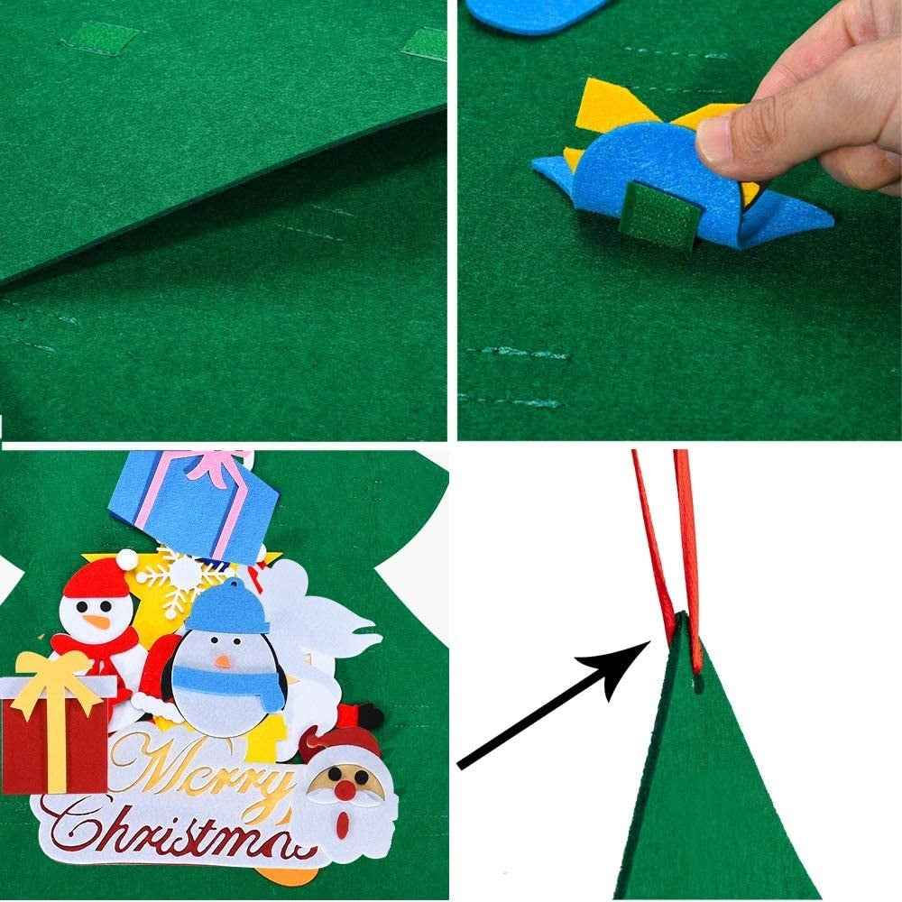 Felt Christmas Tree Or Snowman Holiday Decoration, Perfect For Homes, Classrooms, Offices, And Party Venues, Versatile Seasonal Decor, Festive Wall Art, Christmas Decorations, Best For Christmas, Ch