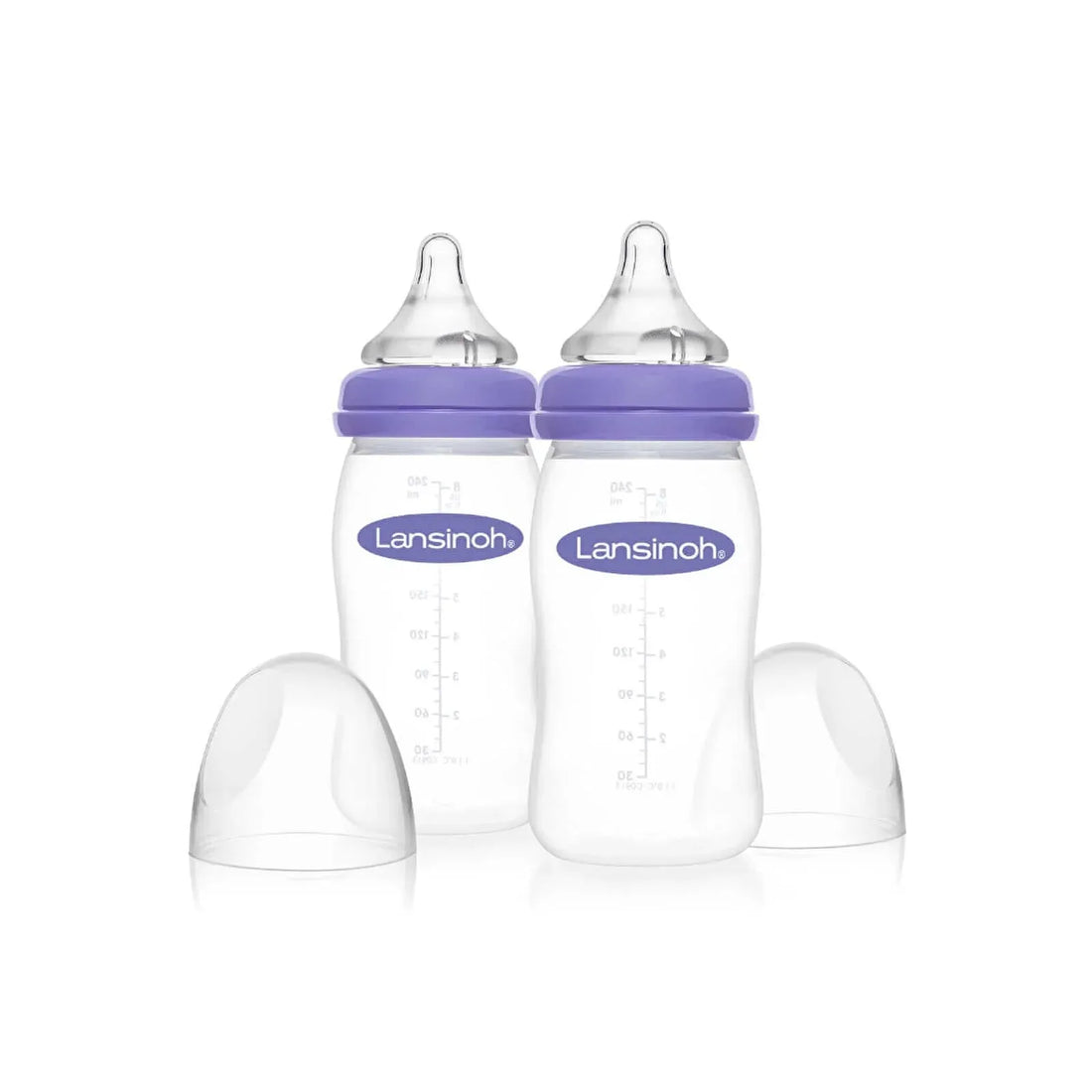 Lansinoh Feeding Bottles with NaturalWave Teat 240ml Pack of 2