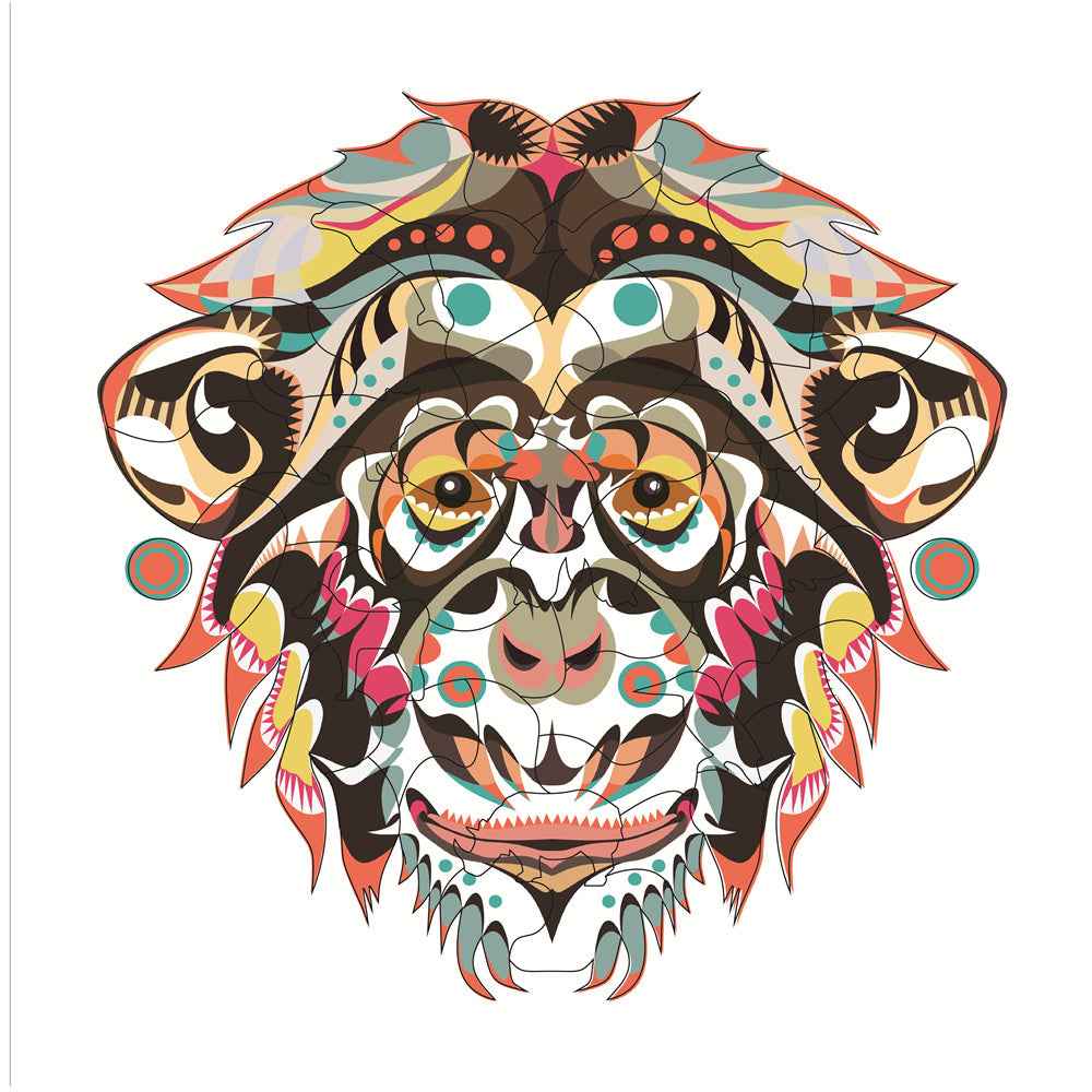 Each Piece Is Animal Shaped Christmas Gift Colorful Elephant Turtle Wooden Jigsaw Puzzles