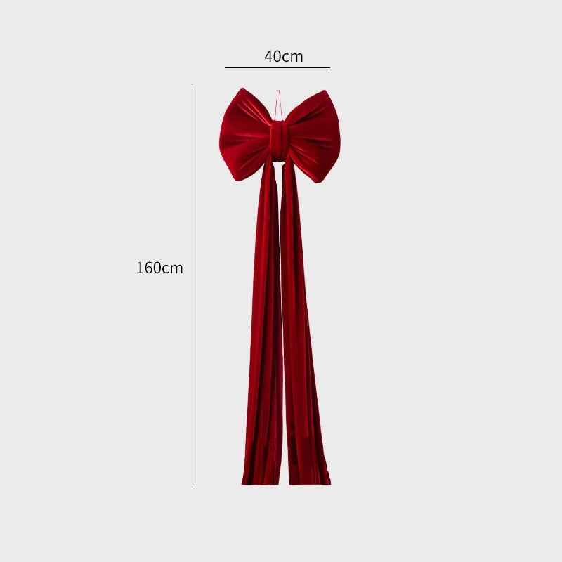 Christmas Decoration Velvet Large Bow Decoration