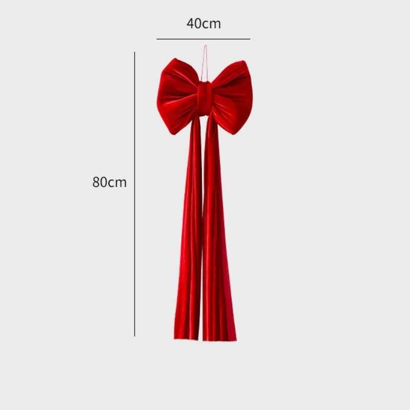 Christmas Decoration Velvet Large Bow Decoration