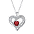 European And American Fashion Double Love Pendant Necklace Valentine&