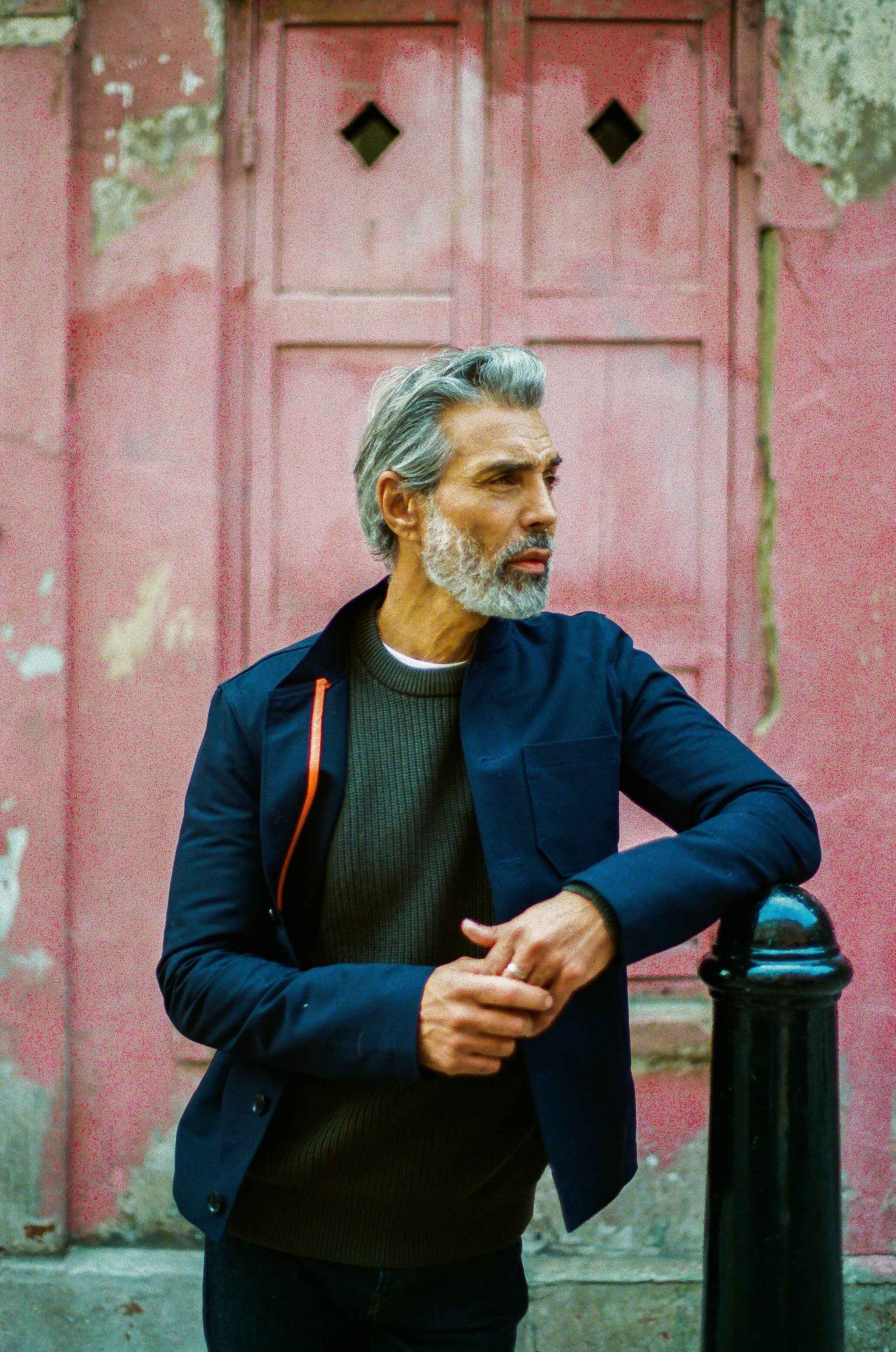 J Hailey Crew Knit - Dark Olive